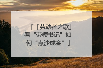 「劳动者之歌」看“劳模书记”如何“点沙成金”