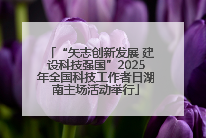 “矢志创新发展 建设科技强国”2025年全国科技工作者日湖南主场活动举行