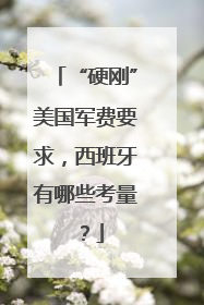 “硬刚”美国军费要求，西班牙有哪些考量？