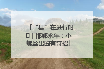 “县”在进行时⑬｜邯郸永年：小螺丝出圈有奇招