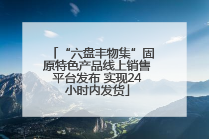 “六盘丰物集”固原特色产品线上销售平台发布 实现24小时内发货