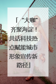 “大咖”齐聚海淀！共话科技热点赋能城市形象宣传新路径