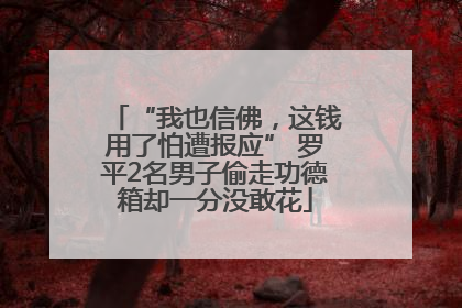 “我也信佛，这钱用了怕遭报应” 罗平2名男子偷走功德箱却一分没敢花