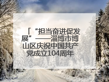 “担当奋进促发展”——淄博市博山区庆祝中国共产党成立104周年党课活动举办
