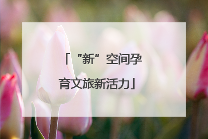 “新”空间孕育文旅新活力