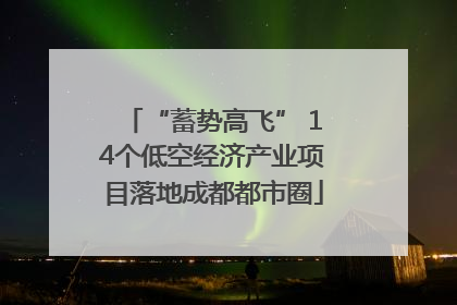 “蓄势高飞” 14个低空经济产业项目落地成都都市圈