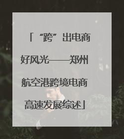 “跨”出电商好风光——郑州航空港跨境电商高速发展综述