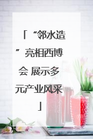 “邻水造”亮相西博会 展示多元产业风采