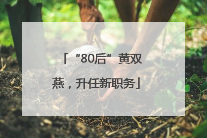 “80后”黄双燕，升任新职务
