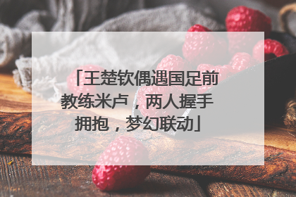 王楚钦偶遇国足前教练米卢，两人握手拥抱，梦幻联动