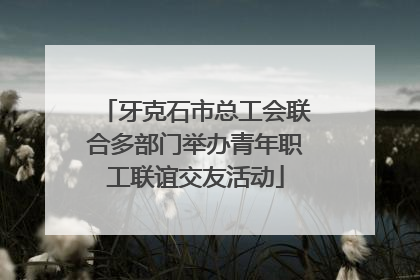 牙克石市总工会联合多部门举办青年职工联谊交友活动