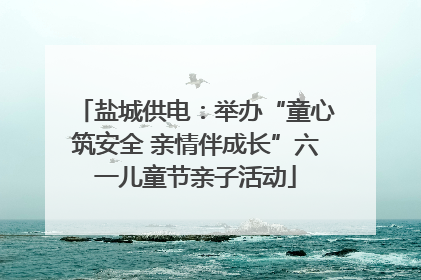 盐城供电：举办“童心筑安全 亲情伴成长”六一儿童节亲子活动
