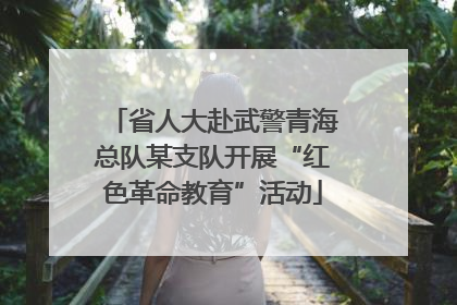 省人大赴武警青海总队某支队开展“红色革命教育”活动
