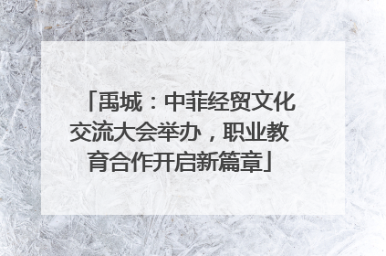 禹城：中菲经贸文化交流大会举办，职业教育合作开启新篇章