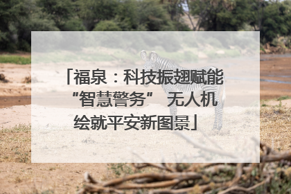 福泉：科技振翅赋能“智慧警务” 无人机绘就平安新图景