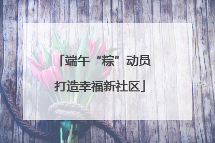 端午“粽”动员 打造幸福新社区
