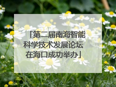 第二届南海智能科学技术发展论坛在海口成功举办