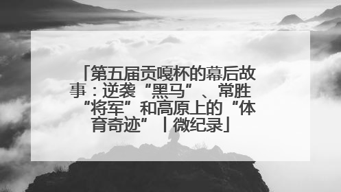 第五届贡嘎杯的幕后故事：逆袭“黑马”、常胜“将军”和高原上的“体育奇迹”丨微纪录