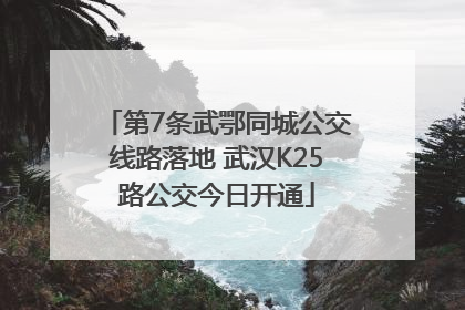 第7条武鄂同城公交线路落地 武汉K25路公交今日开通