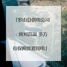 罗山县供电公司：应对高温 多方位保障度夏用电