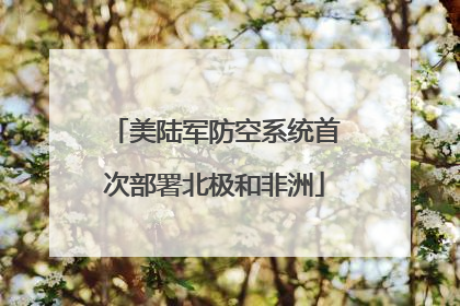美陆军防空系统首次部署北极和非洲