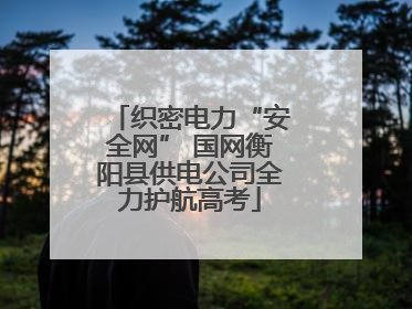 织密电力“安全网” 国网衡阳县供电公司全力护航高考