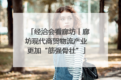 经洽会看廊坊丨廊坊现代商贸物流产业更加“筋强骨壮”