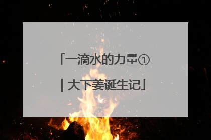 一滴水的力量①｜大下姜诞生记