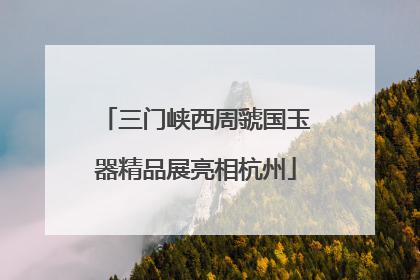 三门峡西周虢国玉器精品展亮相杭州