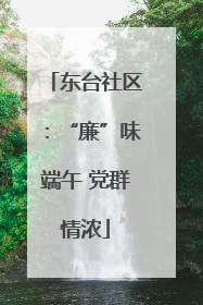 东台社区：“廉”味端午 党群情浓