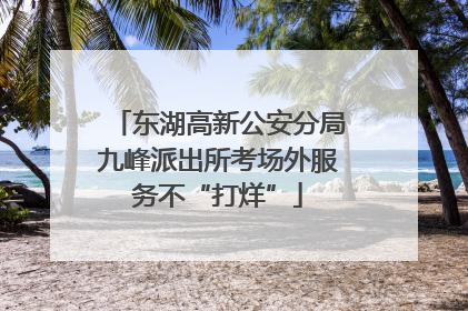 东湖高新公安分局九峰派出所考场外服务不“打烊”