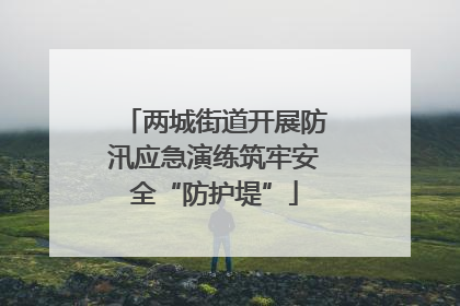 两城街道开展防汛应急演练筑牢安全“防护堤”