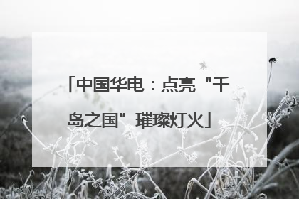 中国华电：点亮“千岛之国”璀璨灯火