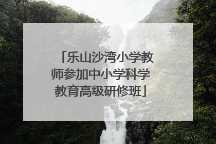 乐山沙湾小学教师参加中小学科学教育高级研修班