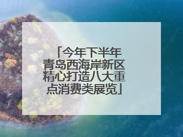 今年下半年 青岛西海岸新区精心打造八大重点消费类展览
