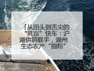 从田头到舌尖的“共富”快车：沪湖供销联手，湖州生态农产“圈粉”大上海