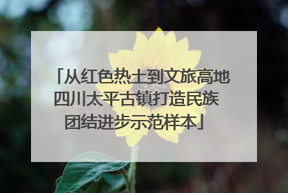 从红色热土到文旅高地 四川太平古镇打造民族团结进步示范样本