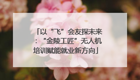 以“飞”会友探未来：“金陵工匠”无人机培训赋能就业新方向