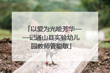 以爱为光绘芳华——记通山县实验幼儿园教师管聪敏