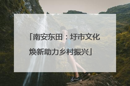 南安东田：圩市文化焕新助力乡村振兴