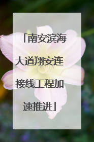 南安滨海大道翔安连接线工程加速推进