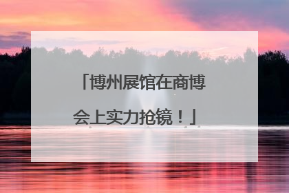 博州展馆在商博会上实力抢镜！