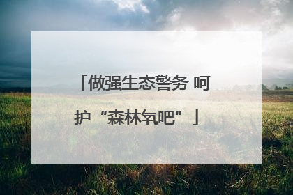 做强生态警务 呵护“森林氧吧”
