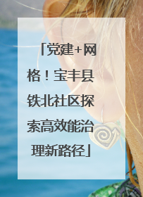 党建+网格！宝丰县铁北社区探索高效能治理新路径