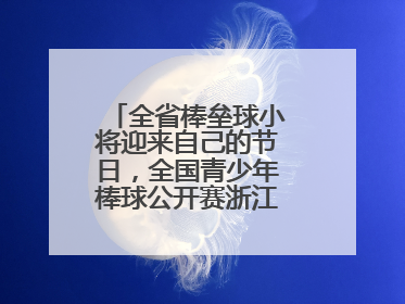 全省棒垒球小将迎来自己的节日，全国青少年棒球公开赛浙江分区赛开打
