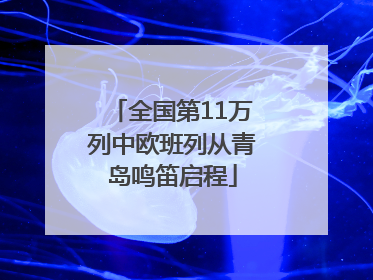 全国第11万列中欧班列从青岛鸣笛启程