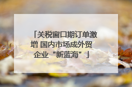 关税窗口期订单激增 国内市场成外贸企业“新蓝海”