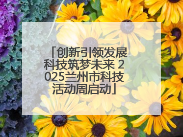 创新引领发展 科技筑梦未来 2025兰州市科技活动周启动