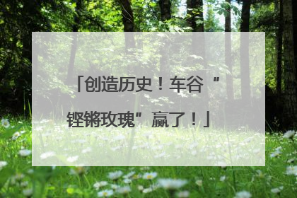 创造历史！车谷“铿锵玫瑰”赢了！