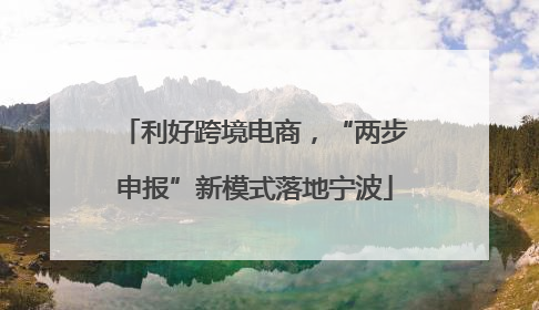利好跨境电商，“两步申报”新模式落地宁波